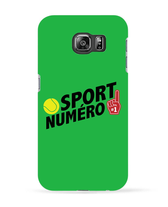 Case 3D Samsung Galaxy S6 Sport numéro 1 tennis - tunetoo