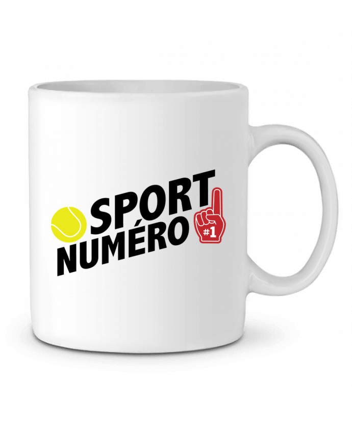 Ceramic Mug Sport numéro 1 tennis by tunetoo