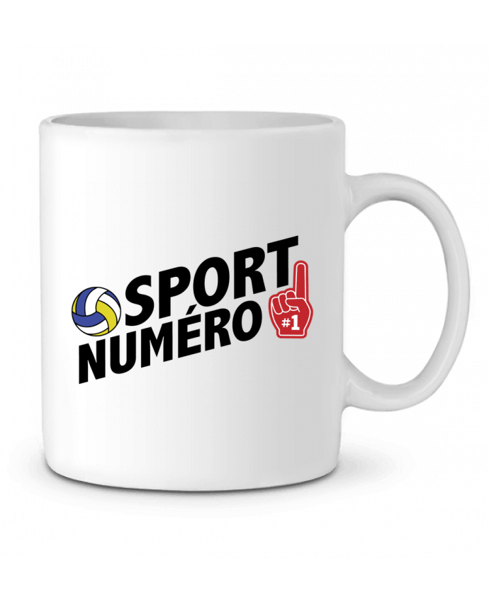 Ceramic Mug Sport numéro 1 Volley by tunetoo