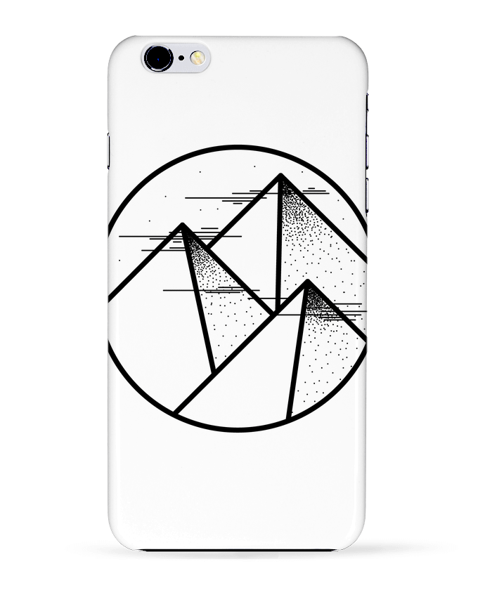 Case 3D iPhone 6+ montagne - graphique de /wait-design