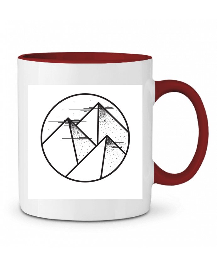 Mug bicolore montagne - graphique /wait-design
