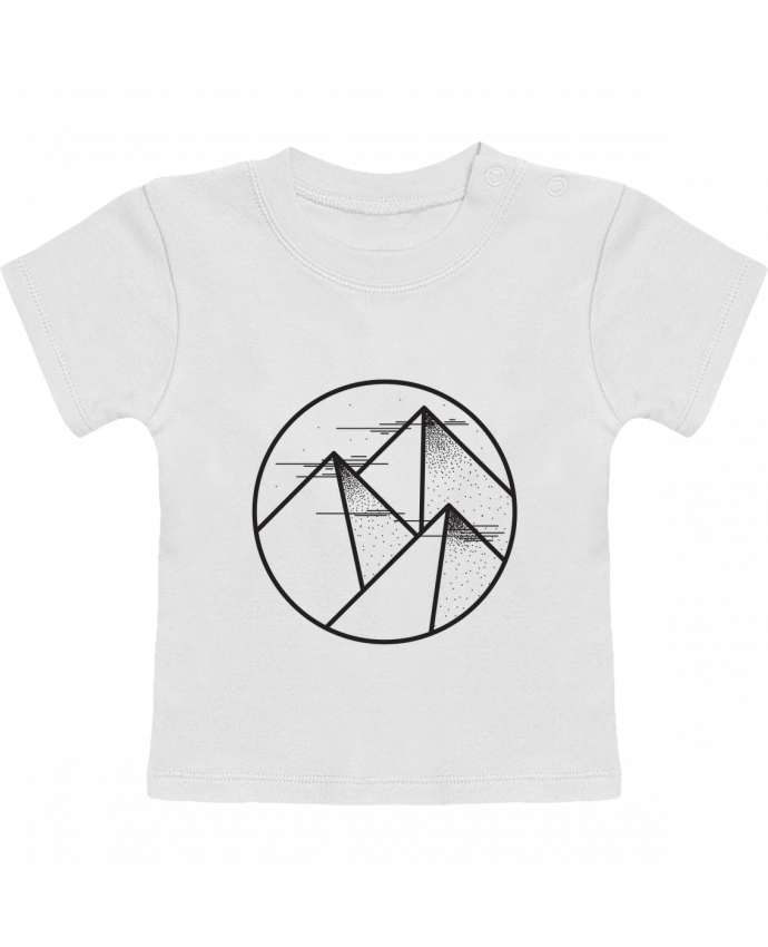 T-shirt bébé montagne - graphique manches courtes du designer /wait-design