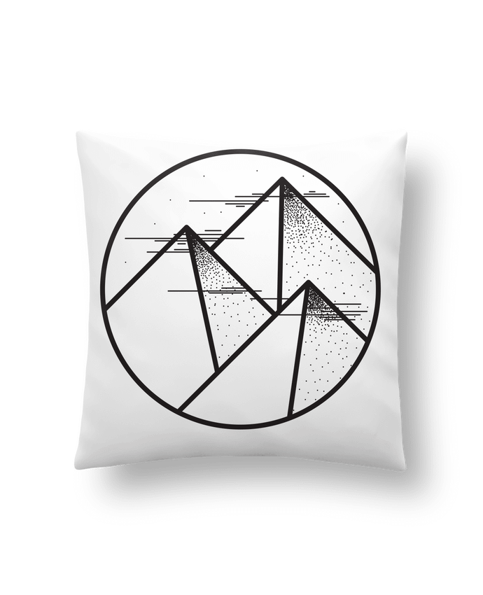 Cushion synthetic soft 45 x 45 cm montagne - graphique by /wait-design