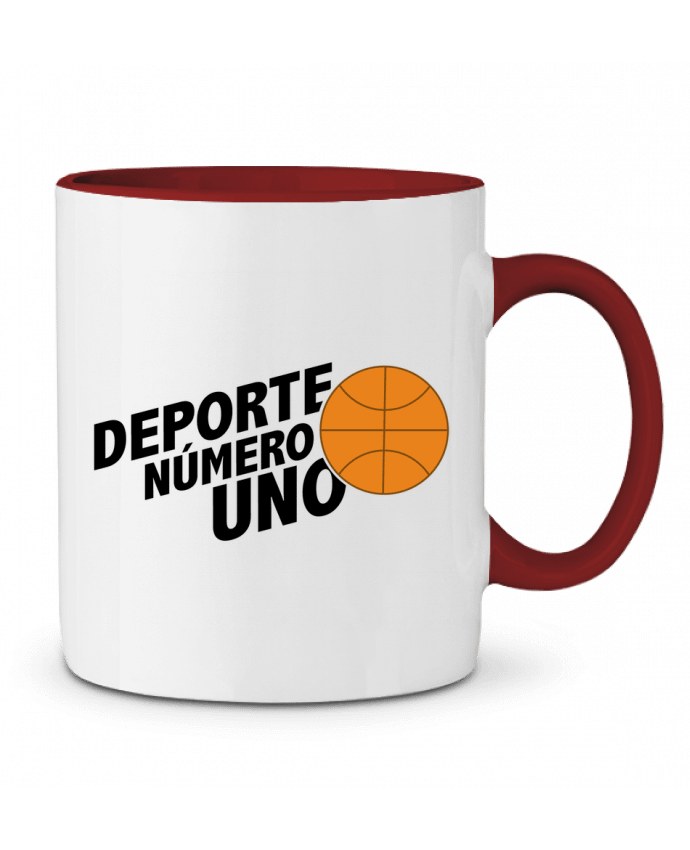 Mug bicolore Deporte Número Uno Basketball tunetoo
