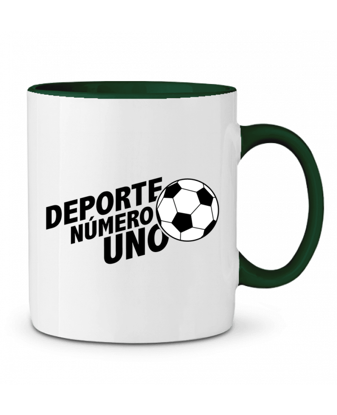 Two-tone Ceramic Mug Deporte Número Uno Futbol tunetoo