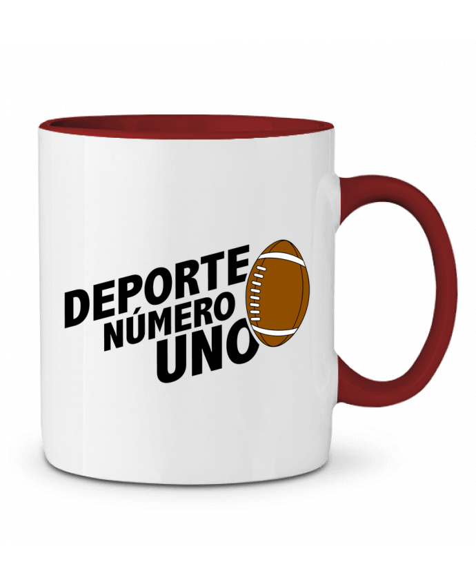 Mug bicolore Deporte Número Uno Rugby tunetoo