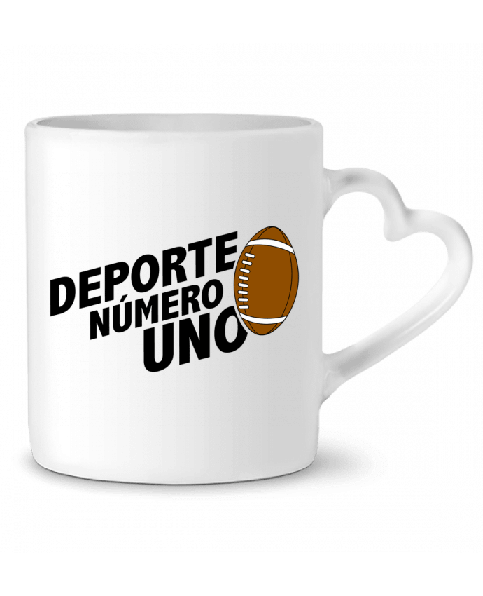 Mug coeur Deporte Número Uno Rugby par tunetoo