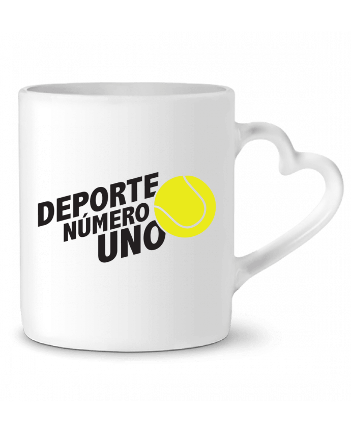 Mug Heart Deporte Número Uno Tennis by tunetoo