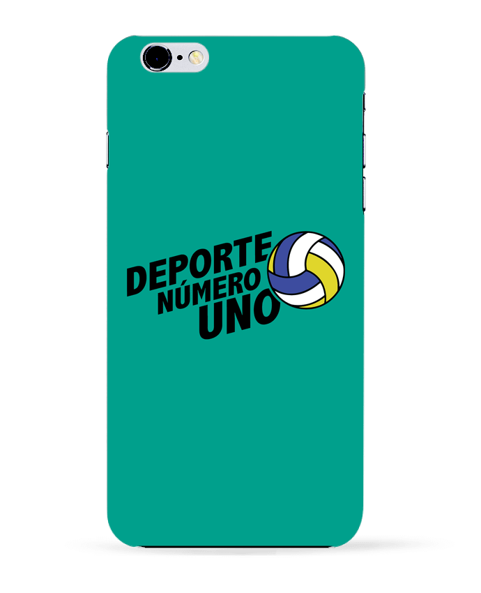 Case 3D iPhone 6+ Deporte Número Uno Volleyball de tunetoo