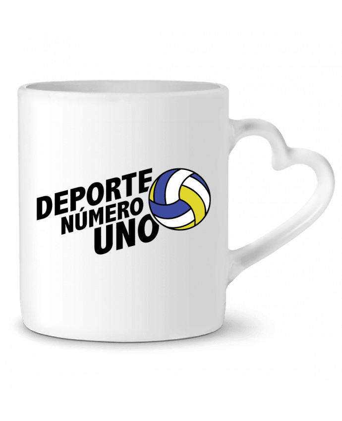 Mug Heart Deporte Número Uno Volleyball by tunetoo
