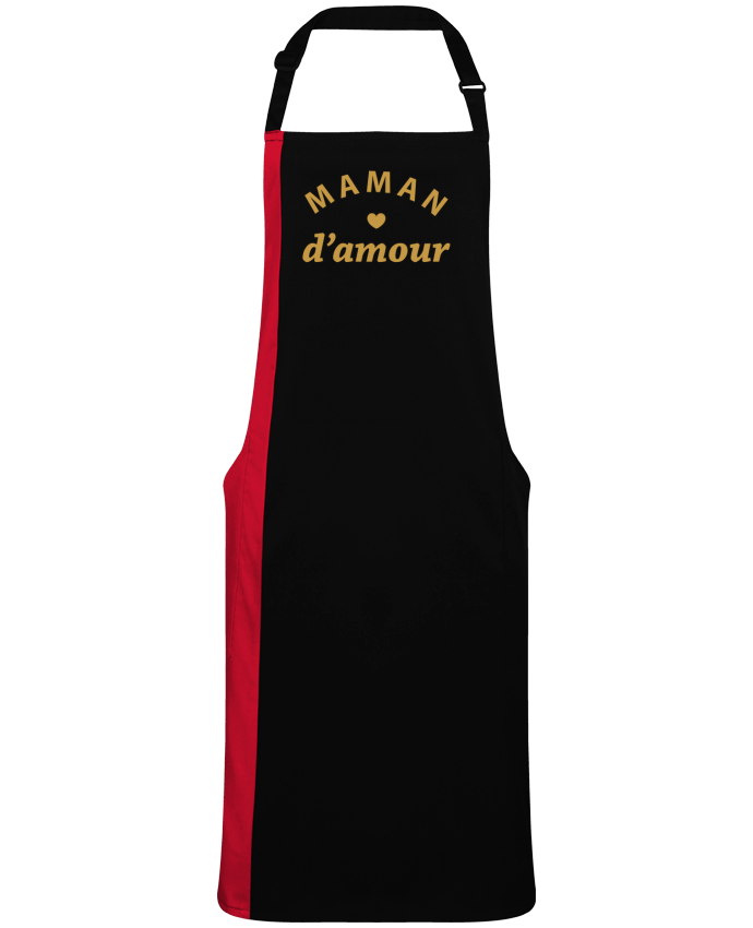 Tablier bicolore Maman d'amour par  arsen