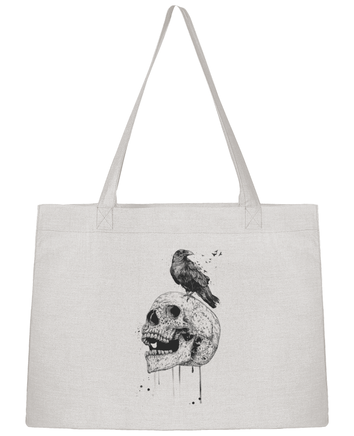 Shopping tote bag Stanley Stella New skull (bw) by Balàzs Solti