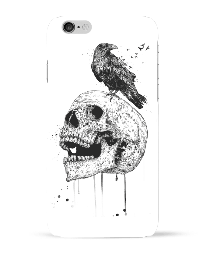 Case 3D iPhone 6 New skull (bw) by Balàzs Solti