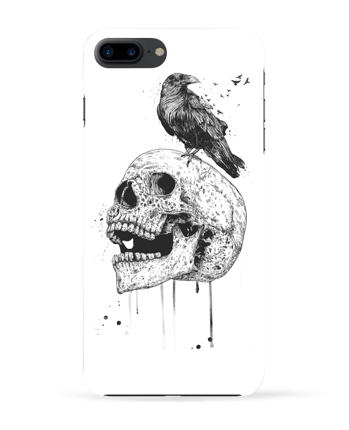 Case 3D iPhone 7+ New skull (bw) by Balàzs Solti