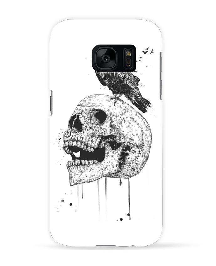 Carcasa Samsung Galaxy S7 New skull (bw) por Balàzs Solti