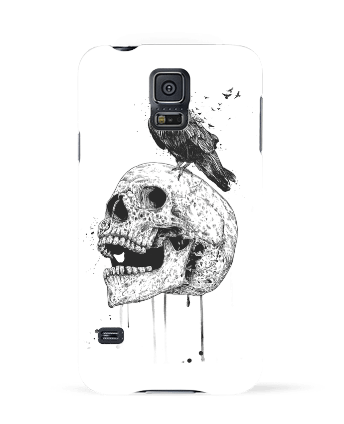 Case 3D Samsung Galaxy S5 New skull (bw) by Balàzs Solti