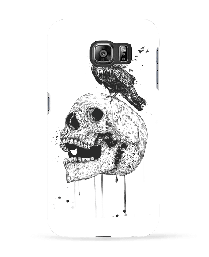 Case 3D Samsung Galaxy S6 New skull (bw) - Balàzs Solti