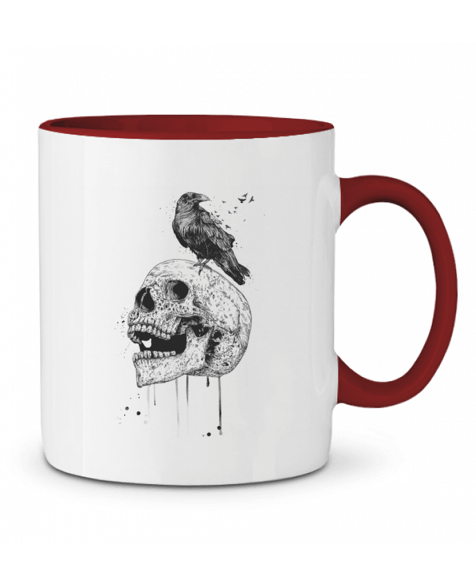Mug bicolore New skull (bw) Balàzs Solti