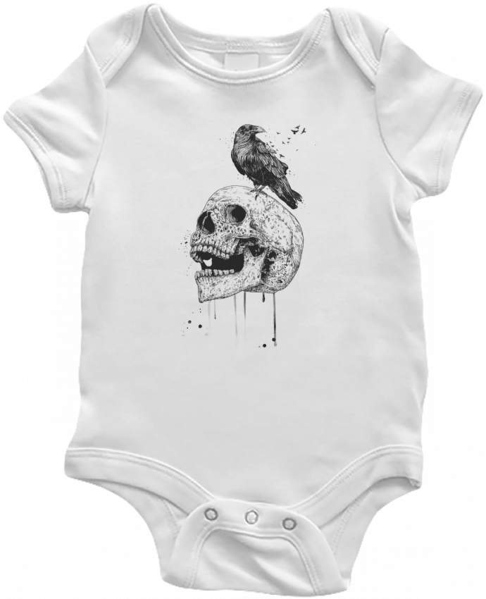 Body Bebé New skull (bw) por Balàzs Solti