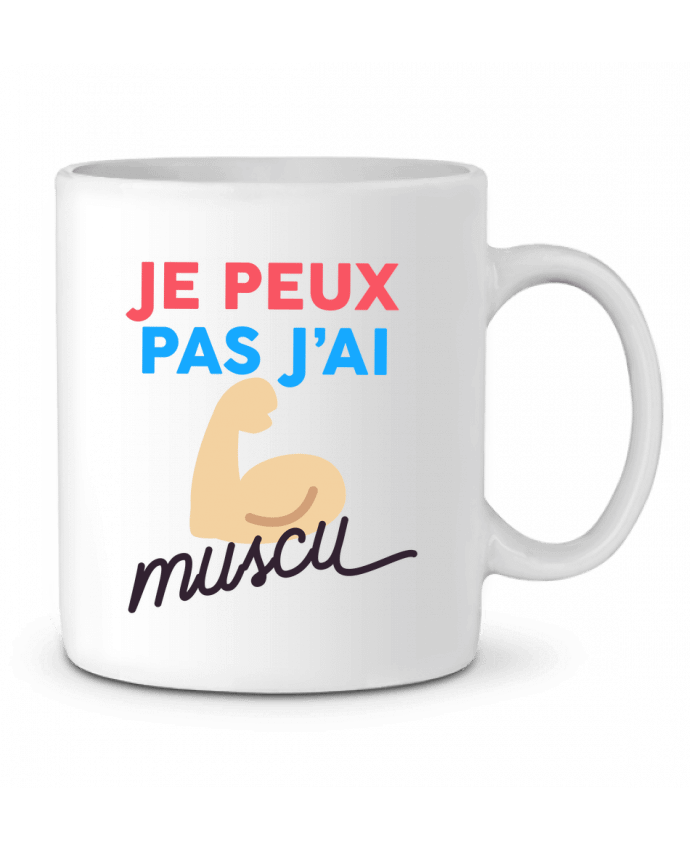 Ceramic Mug je peux pas j'ai muscu by Ruuud