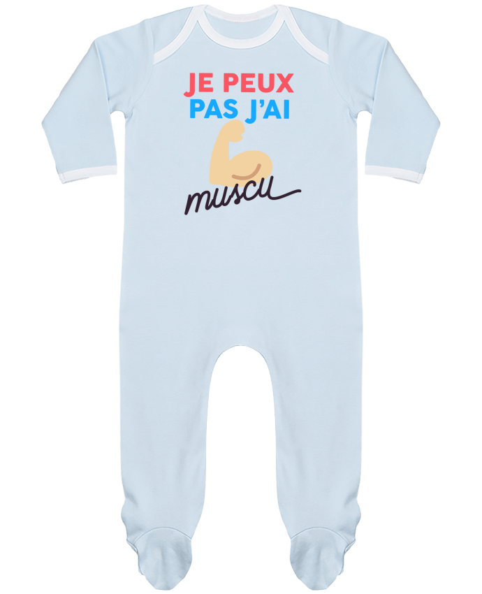 Baby Sleeper long sleeves Contrast je peux pas j'ai muscu by Ruuud