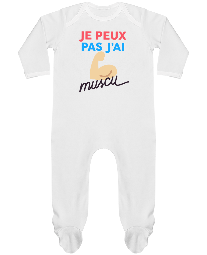 Baby Sleeper long sleeves Contrast je peux pas j'ai muscu by Ruuud