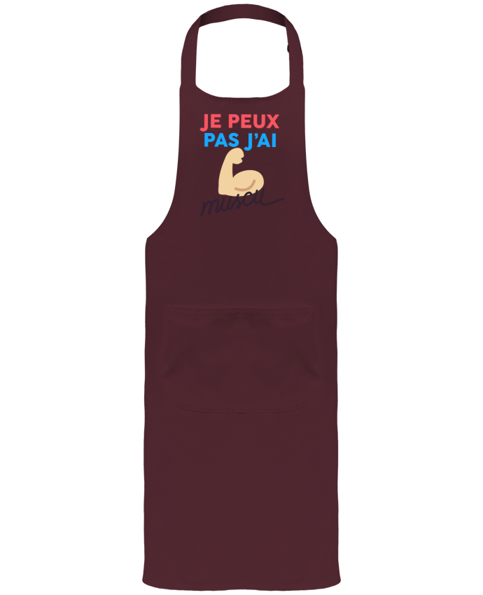 Garden or Sommelier Apron with Pocket je peux pas j'ai muscu by Ruuud