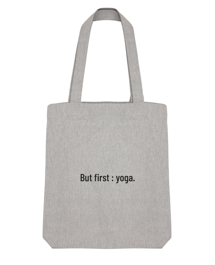 Tote Bag Stanley Stella But first : yoga. par Folie douce 