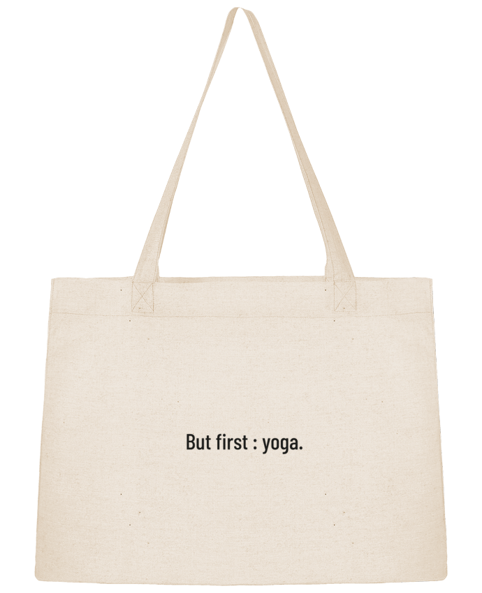 Sac Shopping But first : yoga. par Folie douce