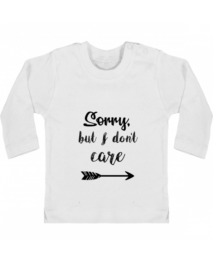 T-shirt bébé Sorry, but I don't care manches longues du designer SwissmadeDesign