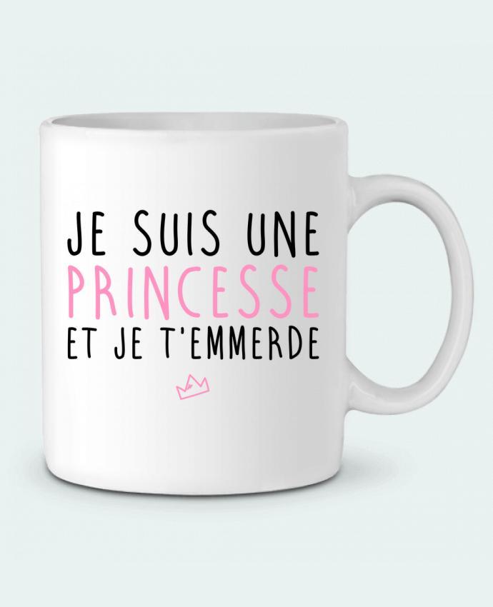 Ceramic Mug Je suis une princesse et je t'emmerde by LPMDL