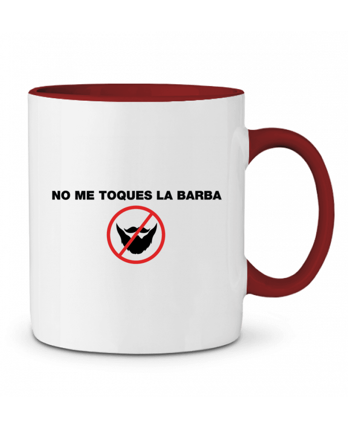 Two-tone Ceramic Mug No me toques la barba tunetoo