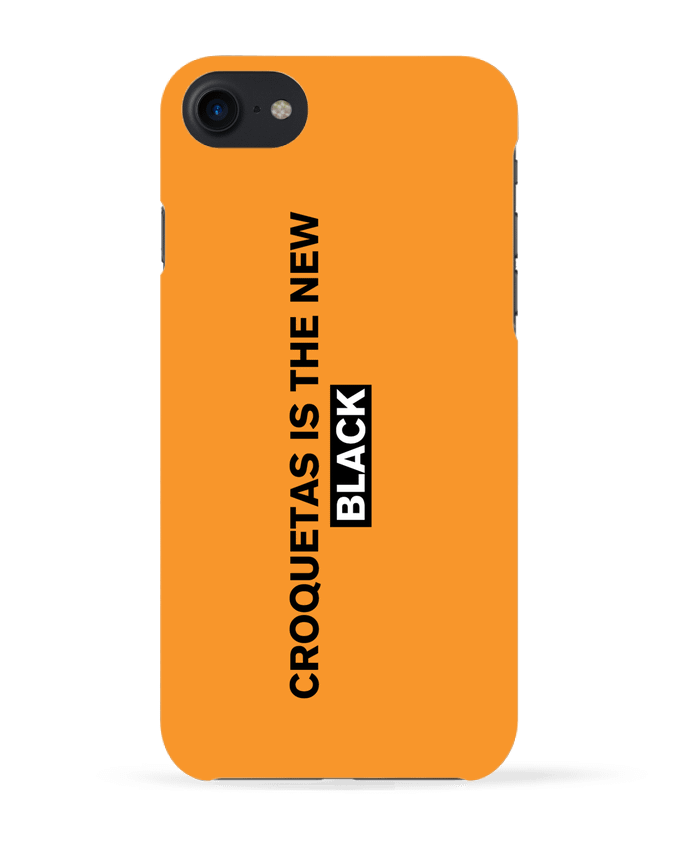 COQUE 3D Iphone 7 Croquetas is the new black de tunetoo