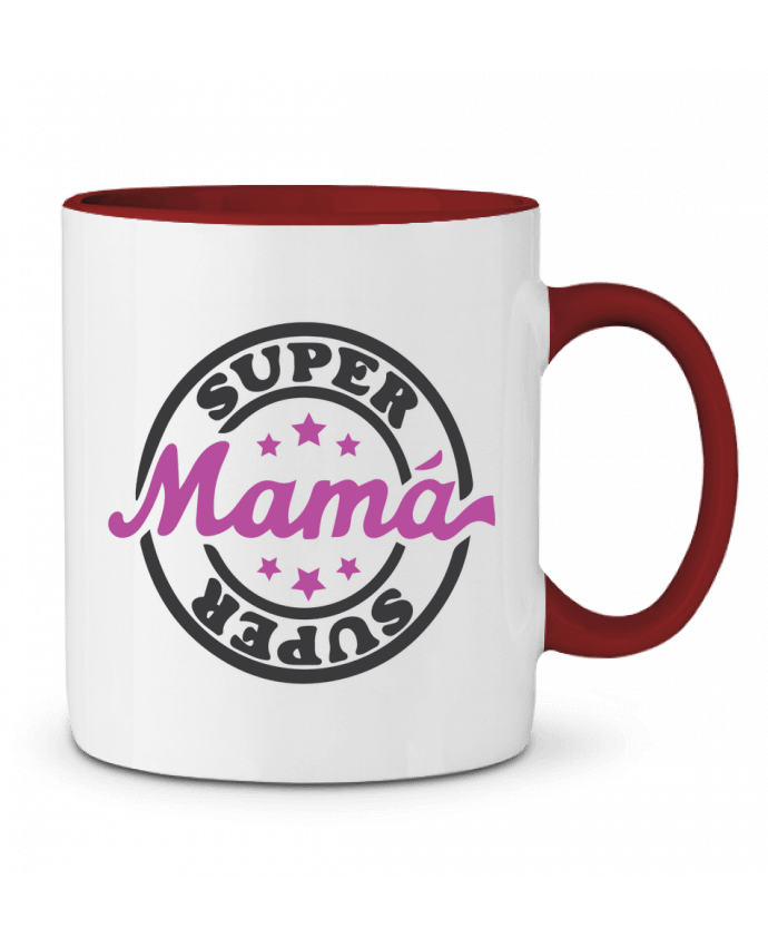 Mug bicolore Super Mamá tunetoo