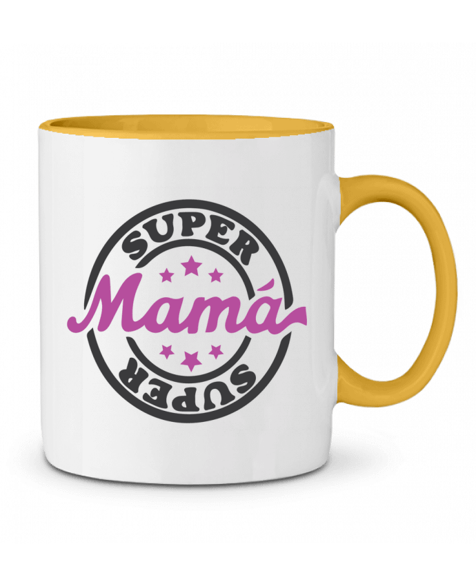 Mug bicolore Super Mamá tunetoo