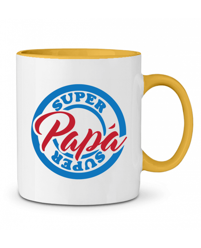 Mug bicolore Super Papá tunetoo