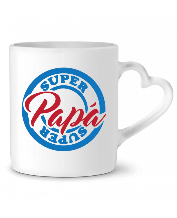 Mug coeur Super Papá par tunetoo