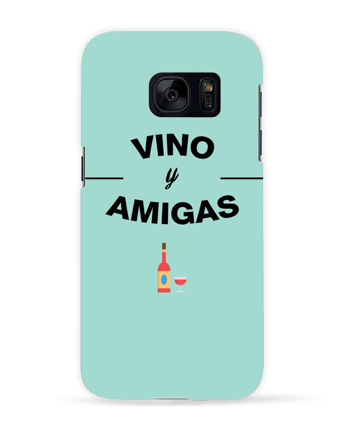 Coque 3D Samsung Galaxy S7  Vino y amigas par tunetoo