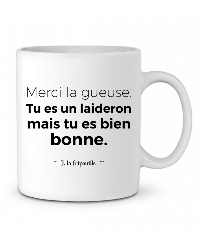 Taza Cerámica Merci la gueuse por tunetoo