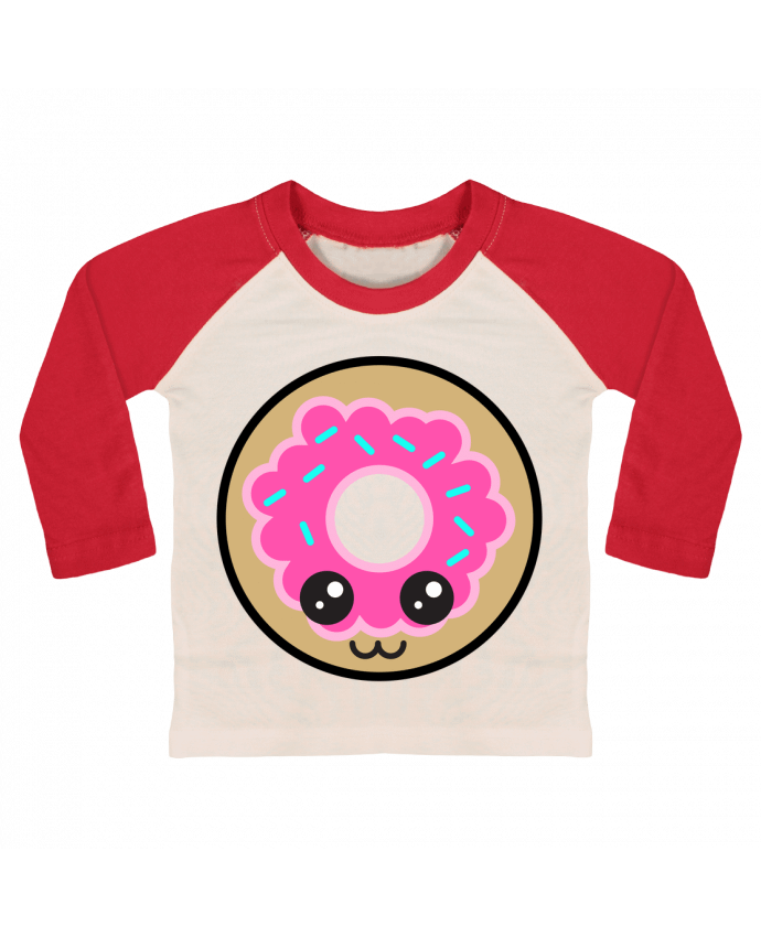 T-shirt baby Baseball long sleeve Donut by Anonymous