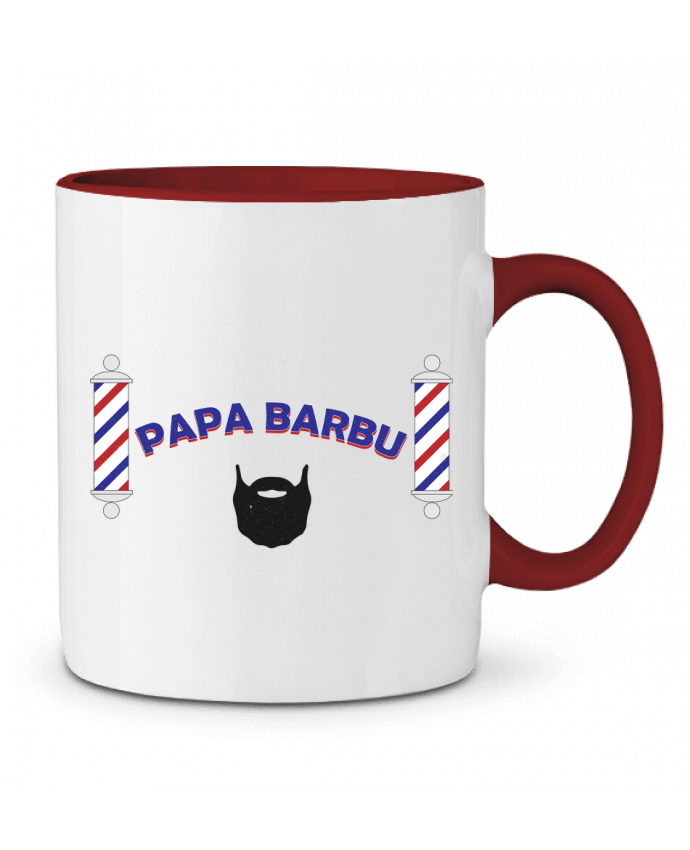 Mug bicolore Papa barbu tunetoo