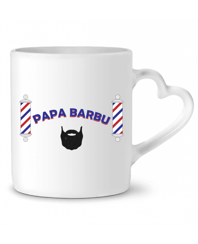 Mug Heart Papa barbu by tunetoo