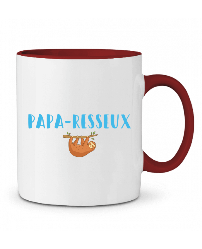 Mug bicolore Papa-resseux tunetoo