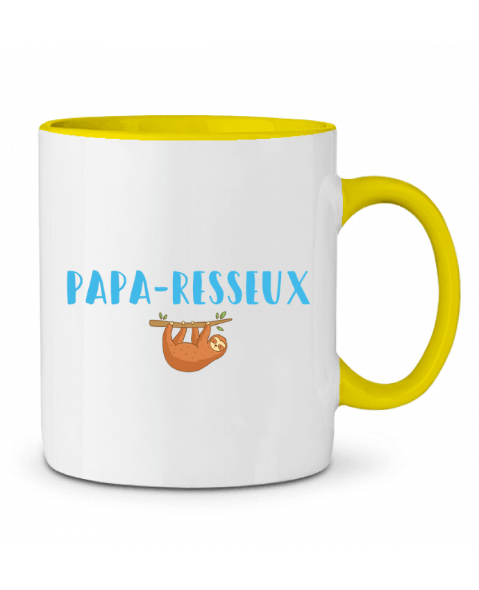 Two-tone Ceramic Mug Papa-resseux tunetoo