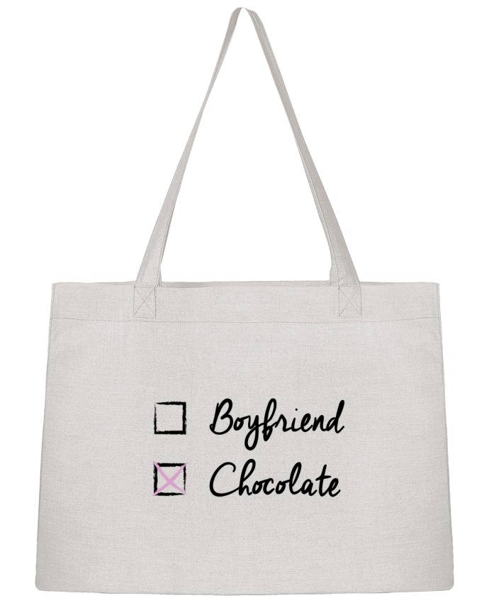 Sac Shopping Boyfriend Chocolate par tunetoo