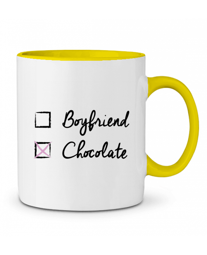 Two-tone Ceramic Mug Boyfriend Chocolate tunetoo