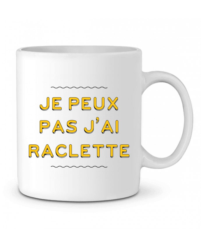 Ceramic Mug Je peux pas j'ai raclette by tunetoo