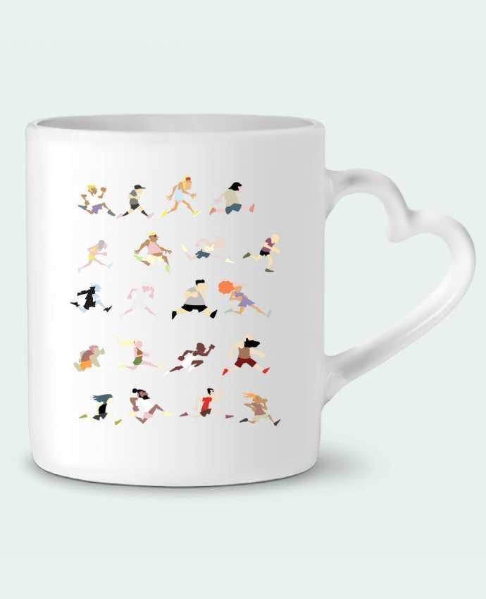 Mug coeur Runners ! par Tomi Ax