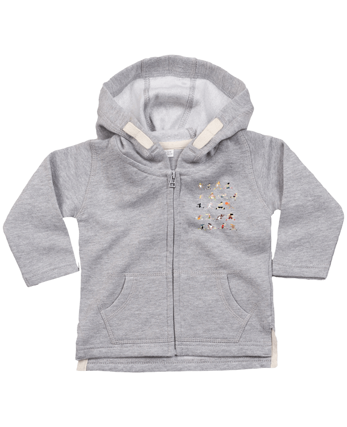 Hoddie with zip for baby Runners ! by Tomi Ax