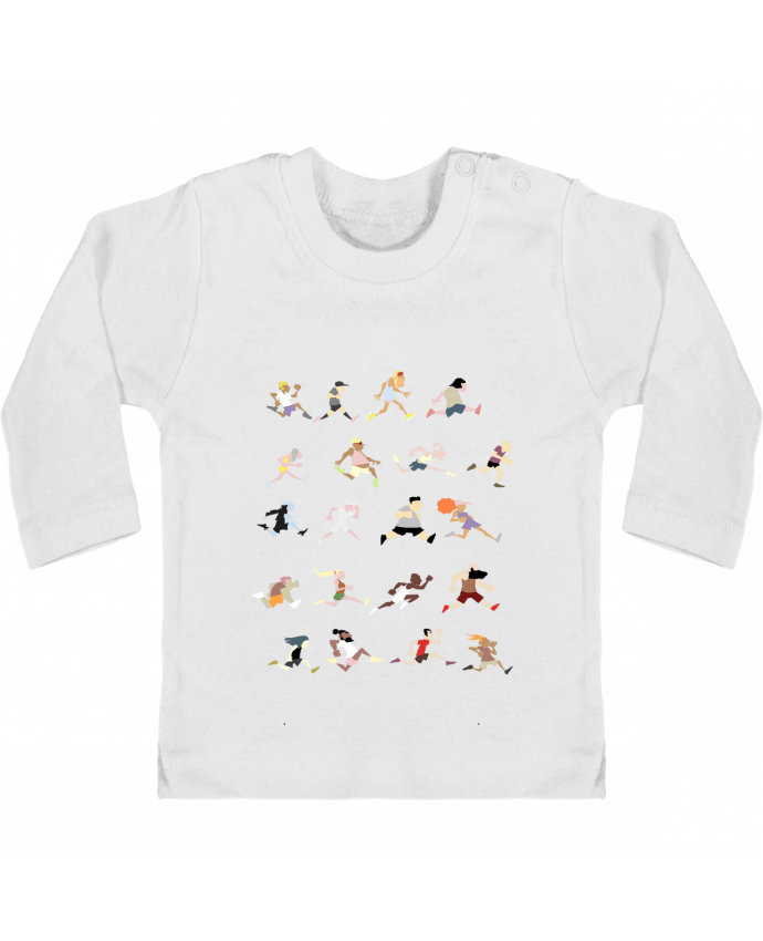 T-shirt bébé Runners ! manches longues du designer Tomi Ax